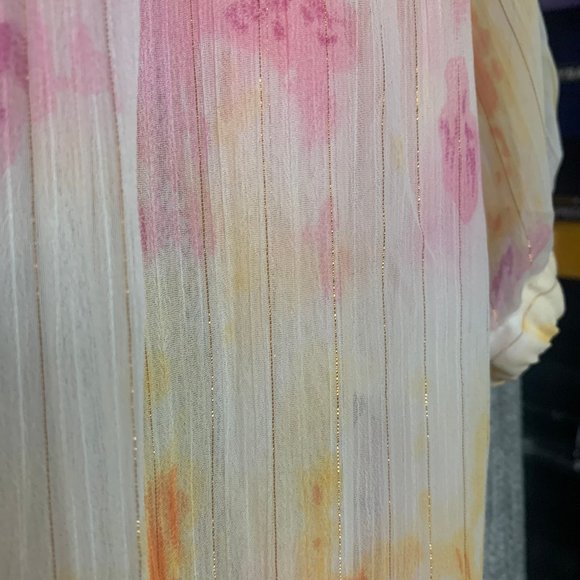 Badgley Mischka Women's Sheer Blouse Medium - Picture 9 of 14